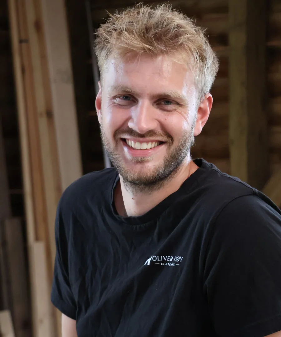 Oliver Høy, elektriker og indehaver af Oliver Høy El & Teknik